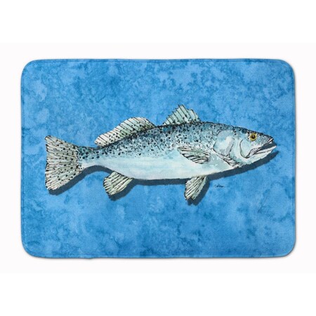 Carolines Treasures Fish Trout Machine Washable Memory Foam Mat 8770RUG